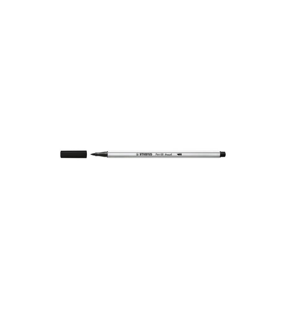 STABILO - Feutres de coloriage Pen 68 brush Noir