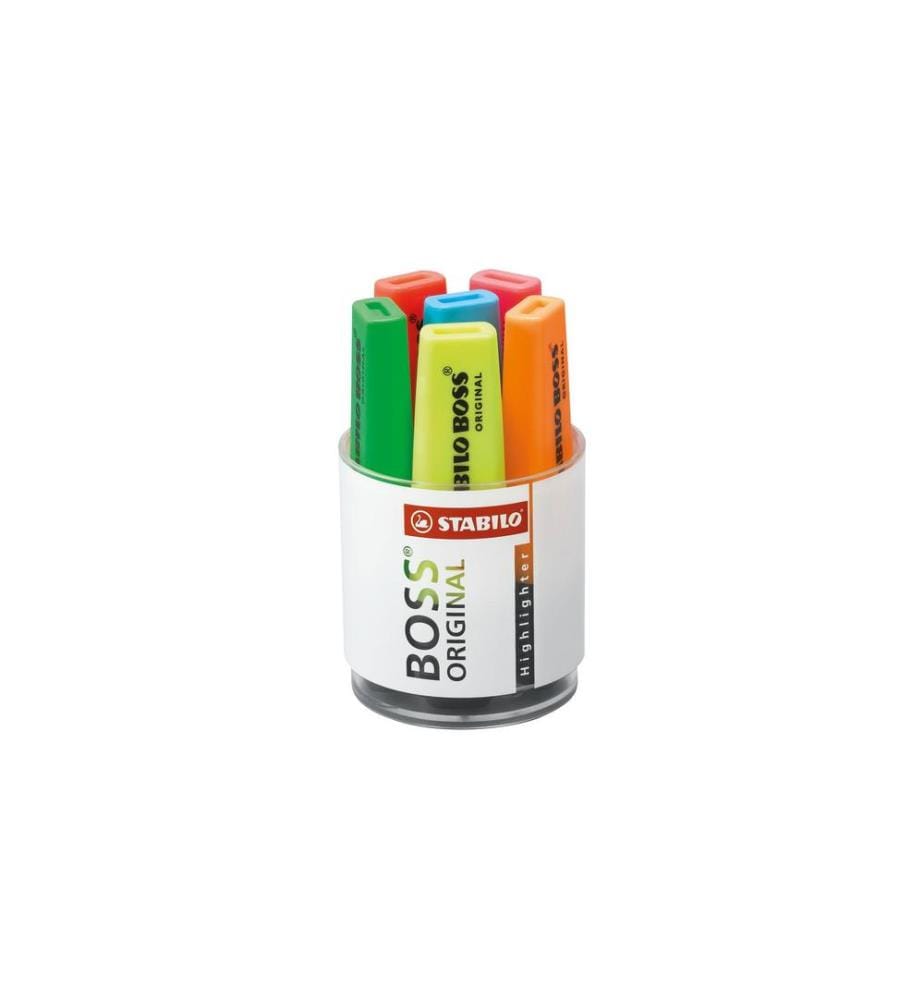 STABILO - Surligneur Boss pastel 6 pièces, Multicolore