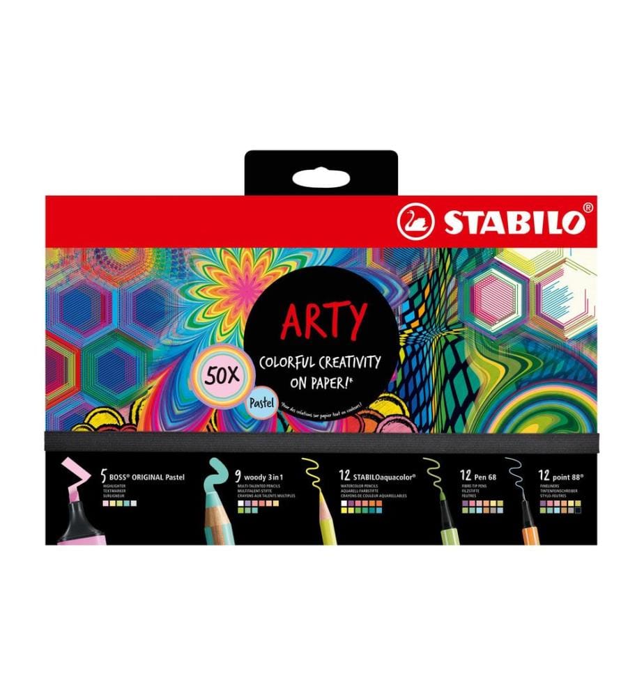 STABILO - Set d'écriture 0.4 mm; 1-5 mm; 1,0 mm, Multicolore