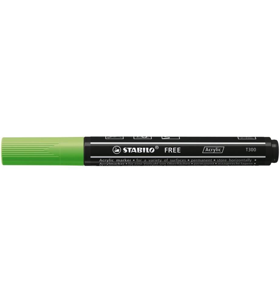 STABILO - Marqueur acrylique Free Acrylic T300 Vert clair