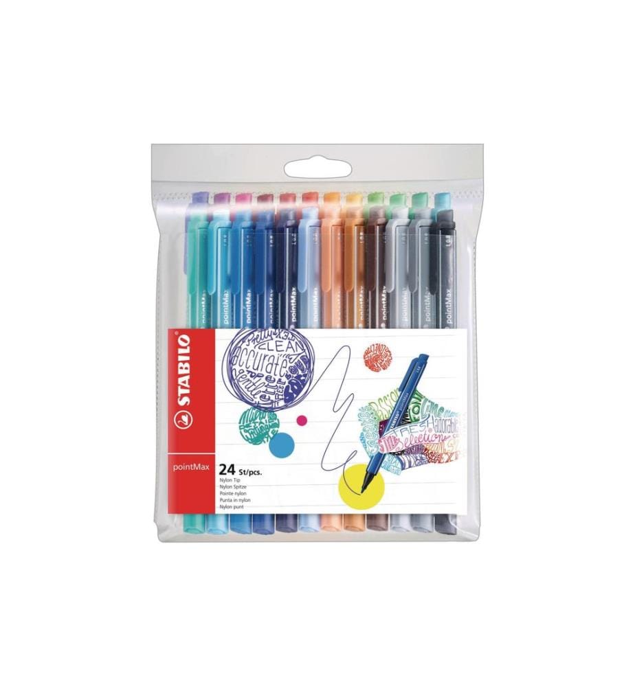 STABILO - Fineliner pointMax 0.8 mm, Multicolore