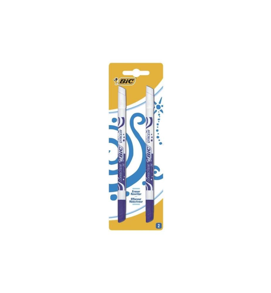 BIC - Effaceur d'encre pour encre bleue, 2 pièces