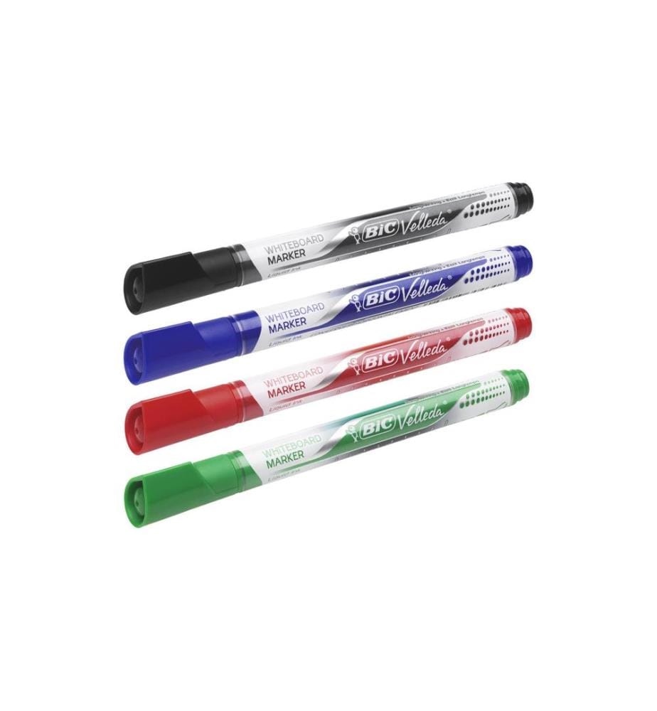 BIC - Marqueur pour tableau blanc Velleda 4 pièces