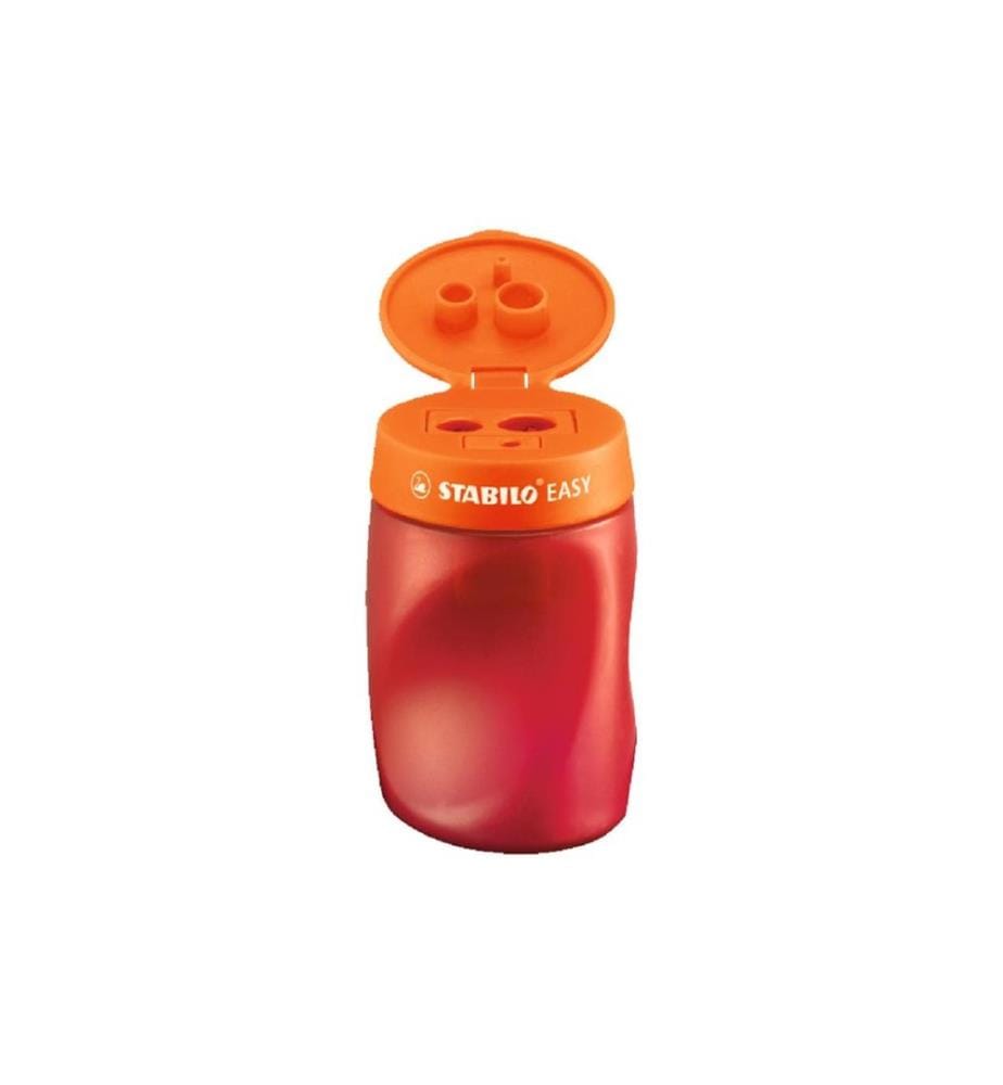 STABILO - Taille-crayon Aiguisoir EASY 3 en 1 droitiers Rouge