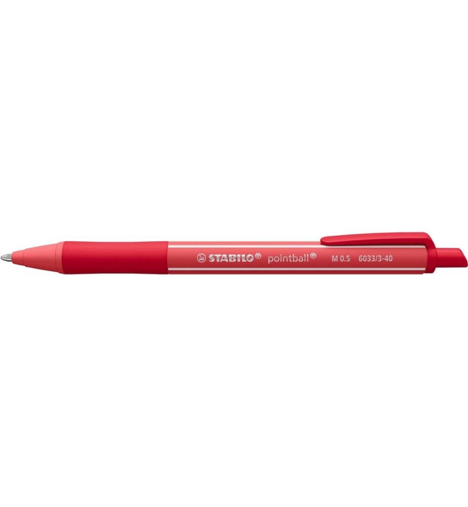 STABILO - Stylo bille Pointball Rouge rouille, 1 pièce