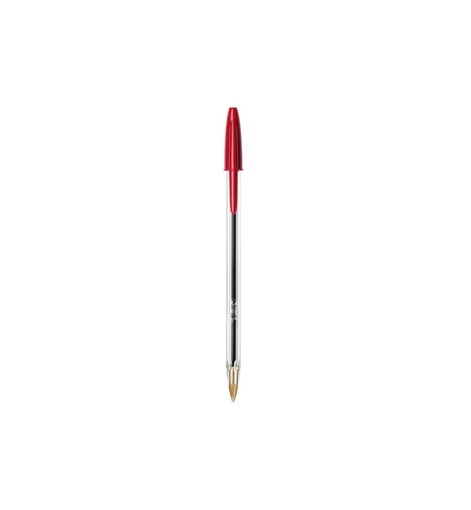 BIC - Stylo bille Cristal Original 0.32 mm Rouge, 50 pièces