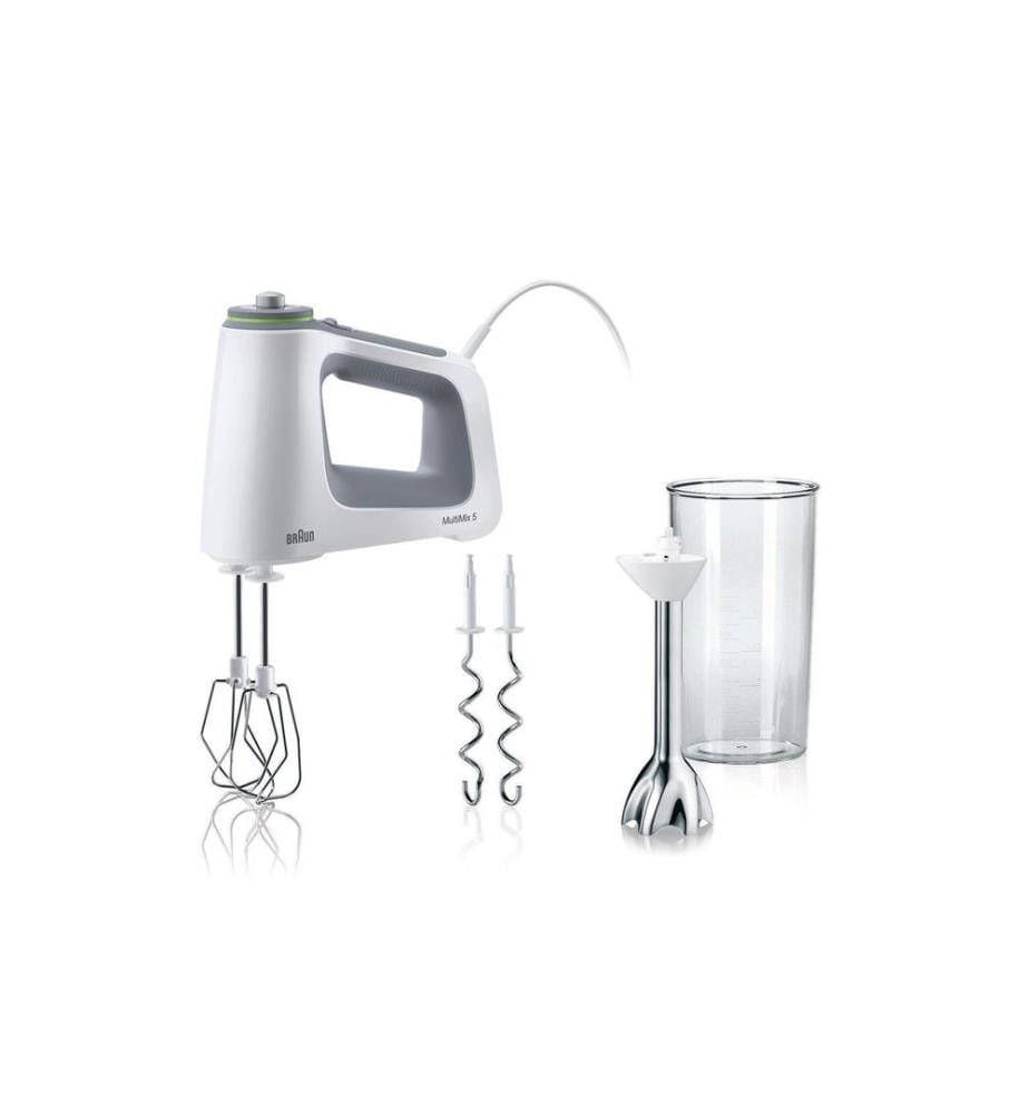 BRAUN - Batteur MultiMix 5 HM5107WH Blanc/Gris