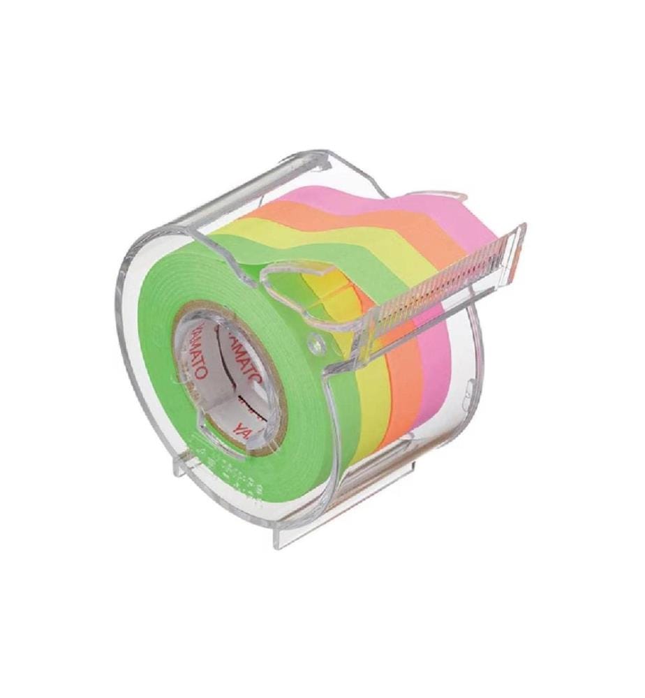 NT CUTTER - Distributeur à feuillets adhésif Yamato 7 mm x 10 m, 4 couleurs