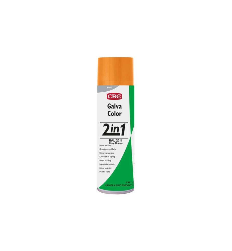 CRC - Protection contre la corrosion GalvaColor 2en1 2011 orange foncé 500 ml