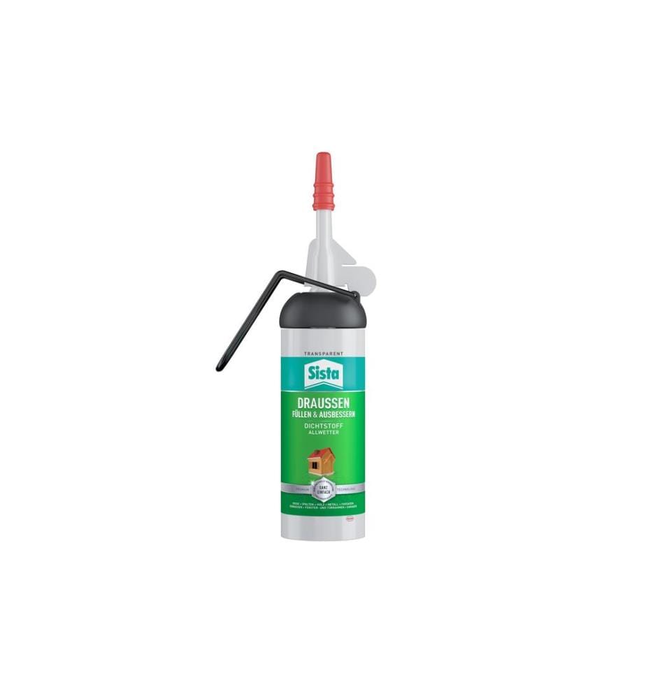 SISTA - Mastic Extérieur Remplissage et retouches 100 ml, Transparent