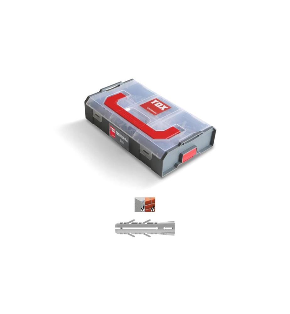 TOX-DÜBEL - Chevilles Assortiment L-Boxx Mini Béton, 296 Pièce/s