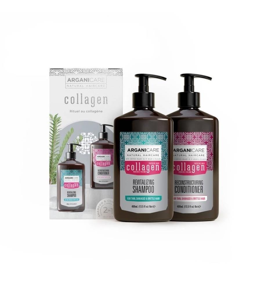 Coffret Shampooing + Après-shampooing Collagène - 400 & 400 ml