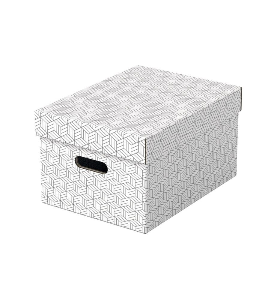 LEITZ - Boîte de rangement Esselte Home M Moyen, 3 pièces, Blanc