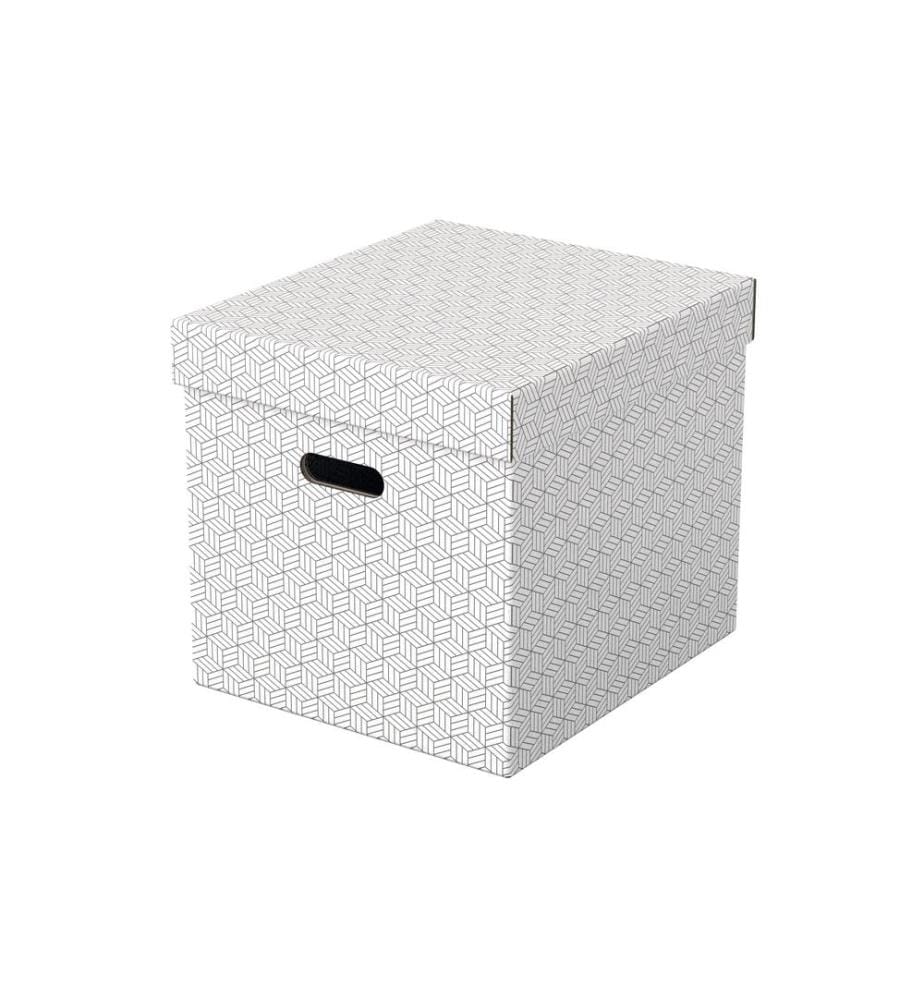 LEITZ - Boîte de rangement Esselte Home Cube Grand, 3 pièces, Blanc