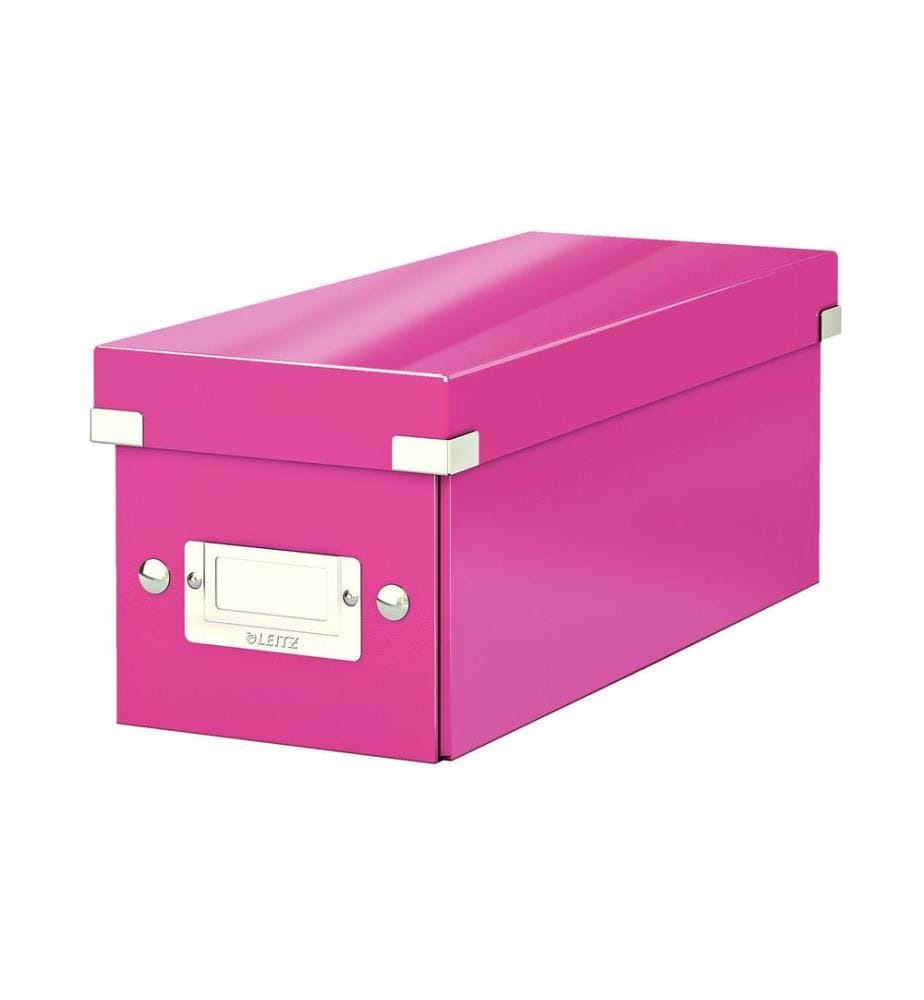 LEITZ - Boîte de rangement 30 pochettes pour CD, rose