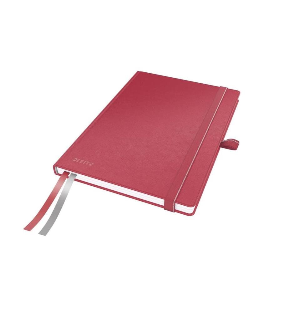 LEITZ - Carnet de notes A5, À carreaux, Rouge