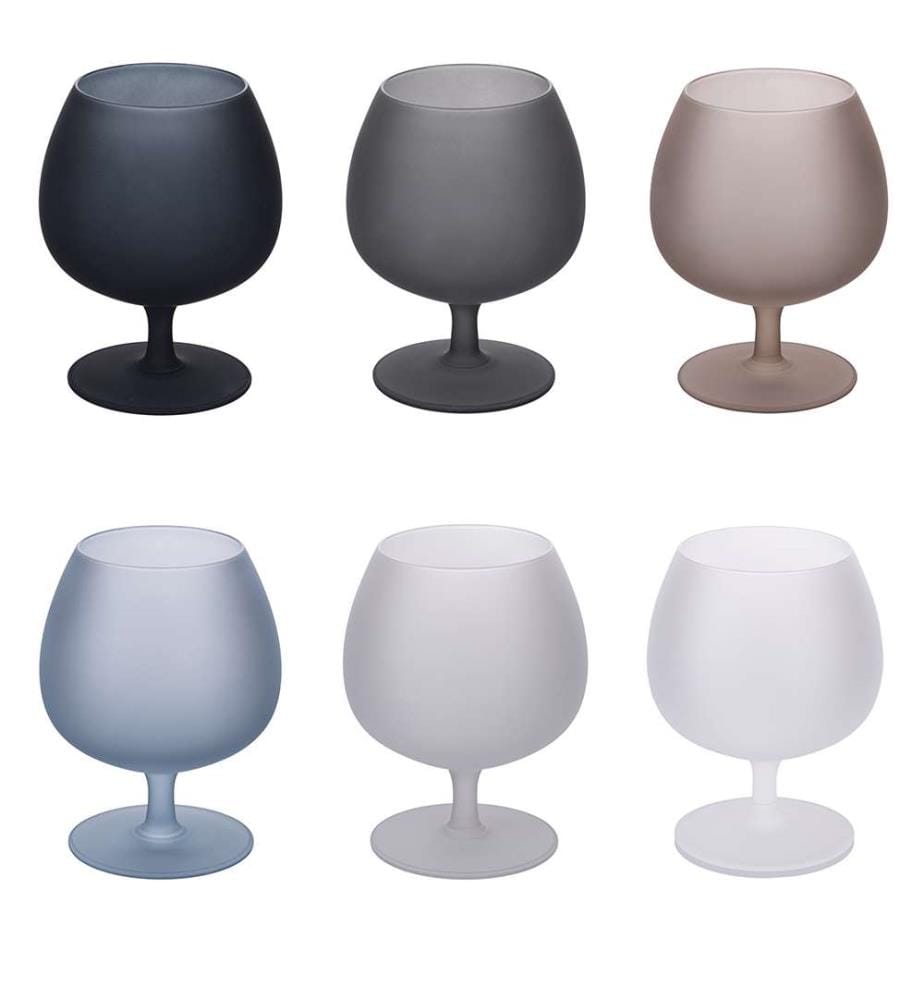 Lot de 6 verres à liqueur - Gris