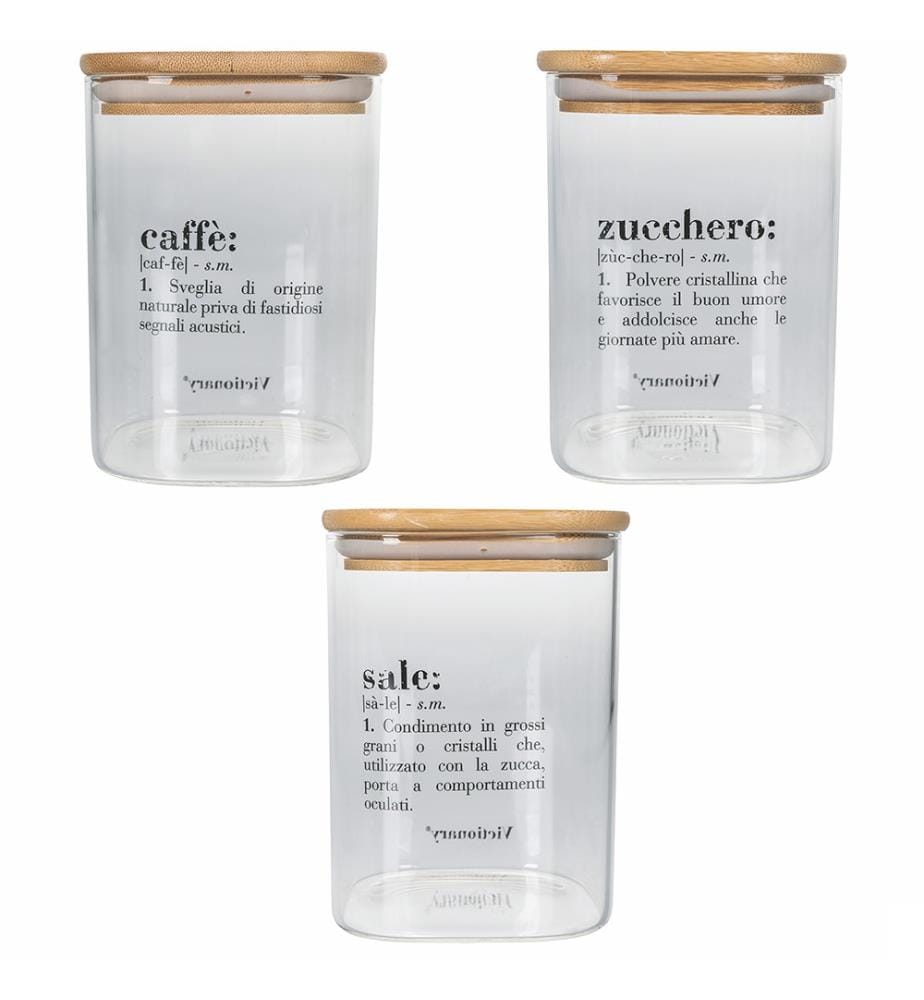Lot de 3 pièces Pots Victionnaires Ita 1L - Multicolore