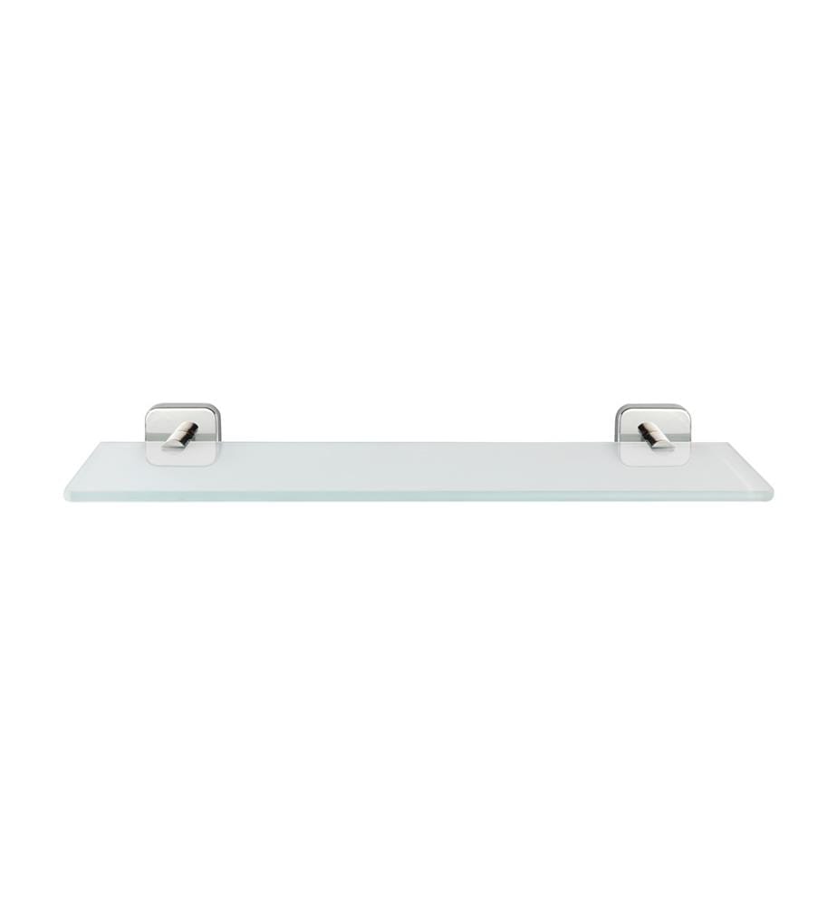Tablette en verre Mezzano acier inox