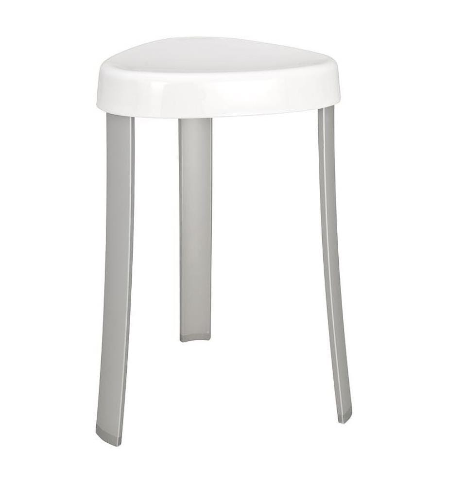 Tabouret de salle de bain Corrente - Blanc