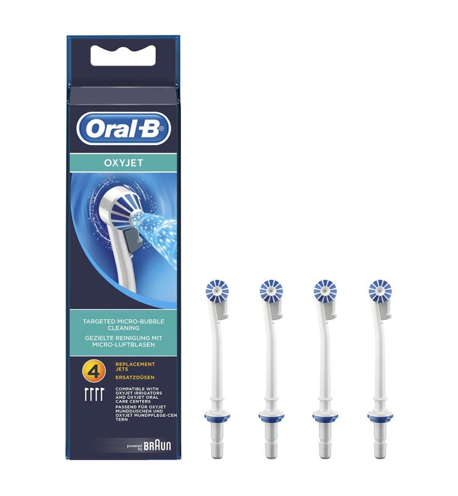 Lot de 4 Têtes de Brosse à Dents Oxyjet - White