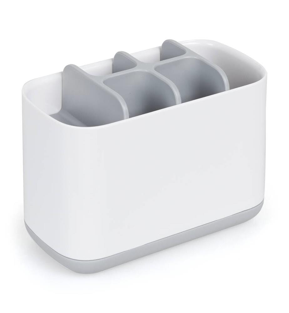 Porte-Brosses à Dents EasyStore Largee - Blanc et Gris