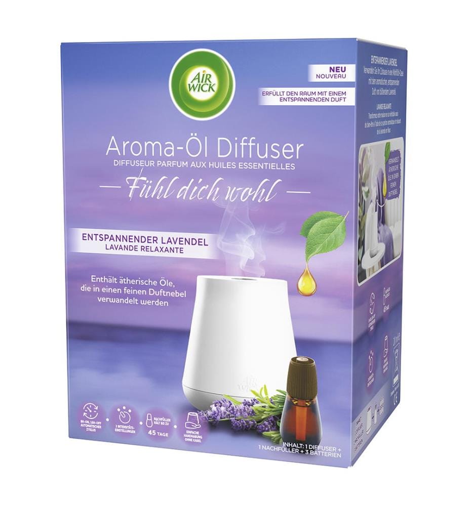Diffuseur De Parfum Automatique Aux Huiles Essentielles - Lavande Relaxante