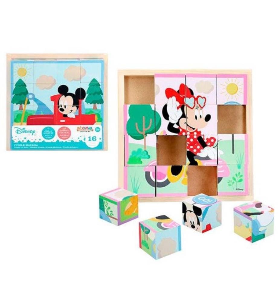 Casse-tête Disney Mickey Minnie Wooden Cube Puzzle