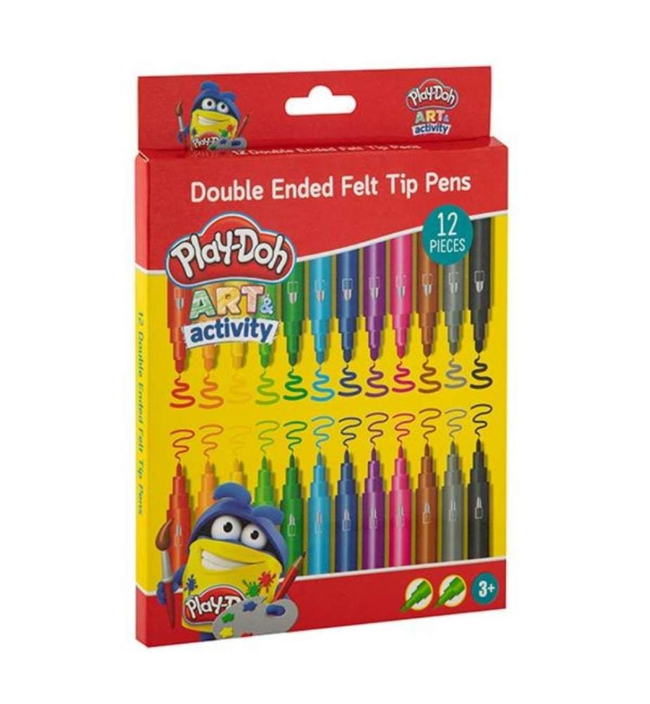 12 Play-Doh feutres double poi, avec 2 tailles