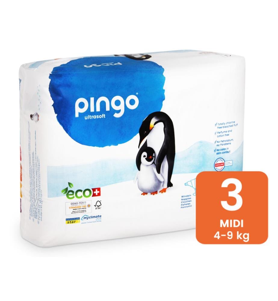 1 Paquet de 44 Couches Eco Taille 3, 4-9 kg - La Couche Suisse Climatiquement Neutre