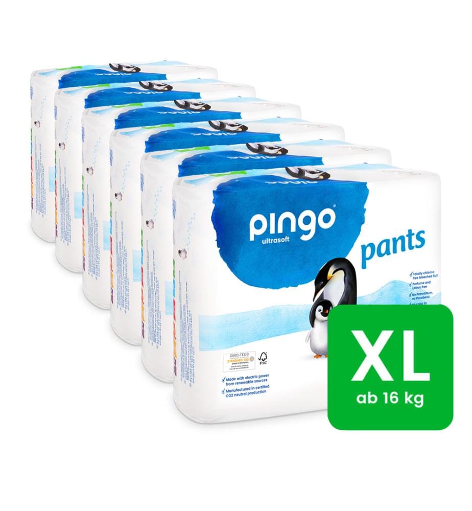 6 Paquets de 26 Couches Taille XL dès 16 kg - La Couche Suisse Climatiquement Neutre