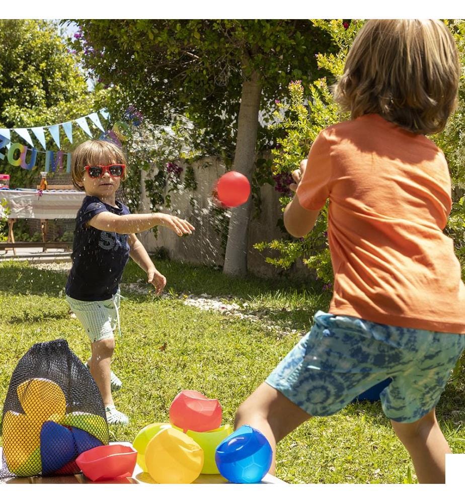 Ballons d'eau réutilisables Waloons 12 unités - Multicolore