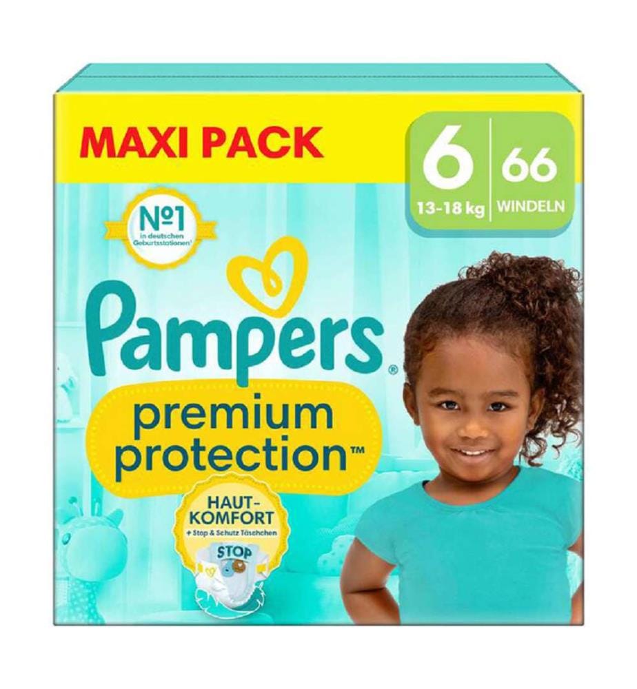 Premium Protection - Taille 6 (13-18 kg) - Lot de 66 couches