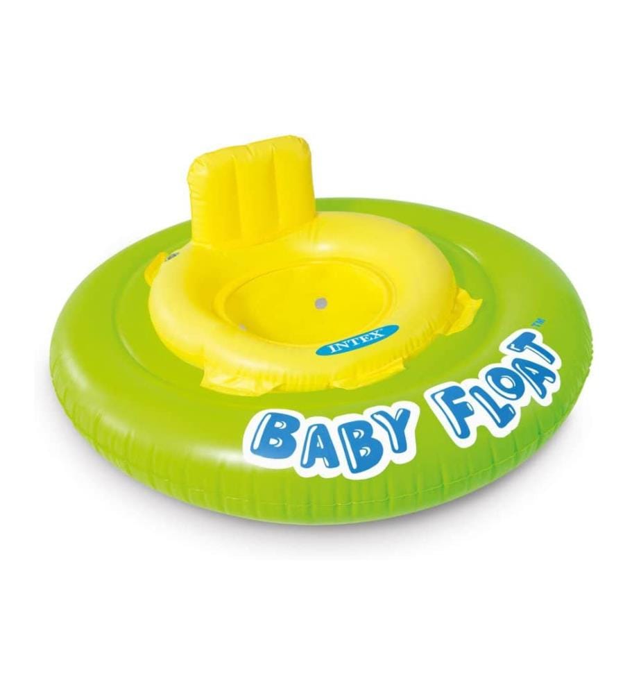 Bouée culotte gonflable Baby float - Vert et Jaune