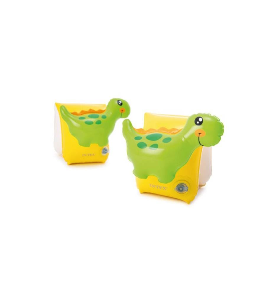 Brassards Dino 3D Gonflable - Jaune et Vert