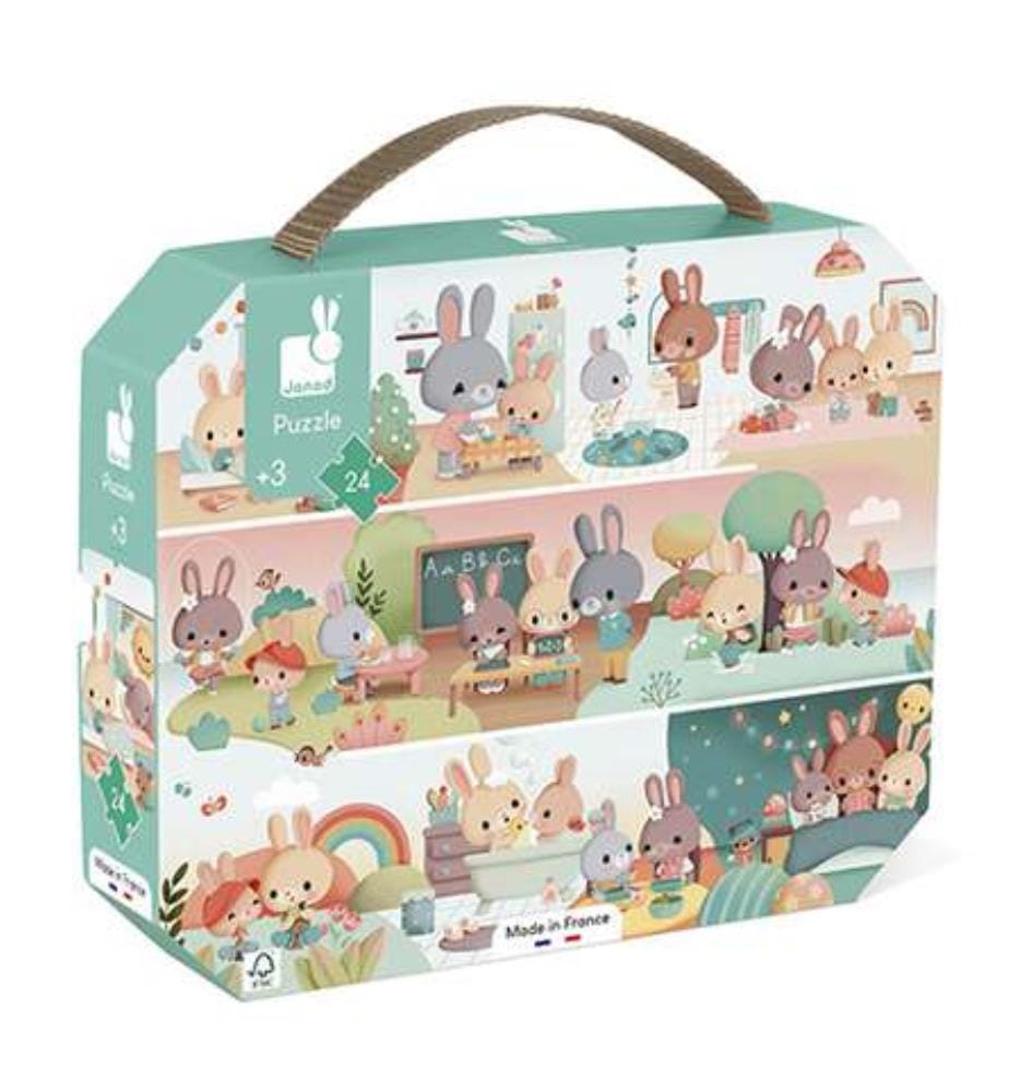 02601 - Puzzle Journée Des Lapins 24Pcs