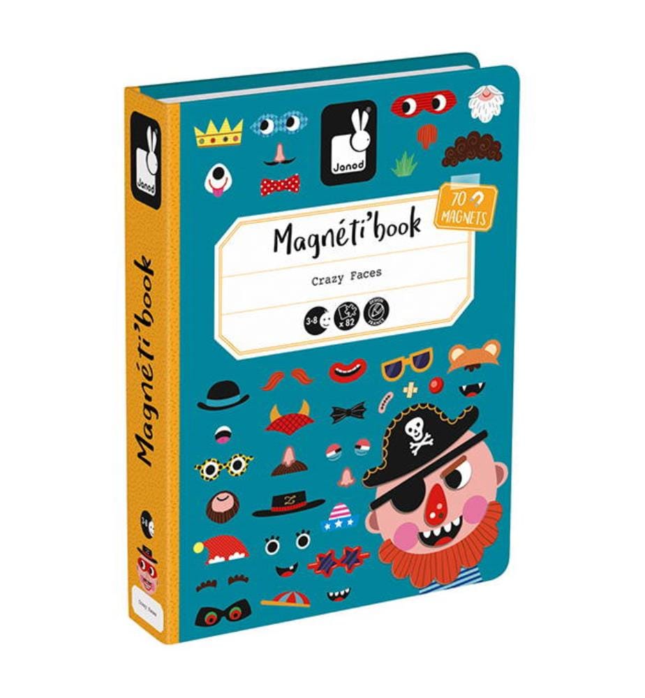 02716 - Livre Magnétique Crazy Faces Boys
