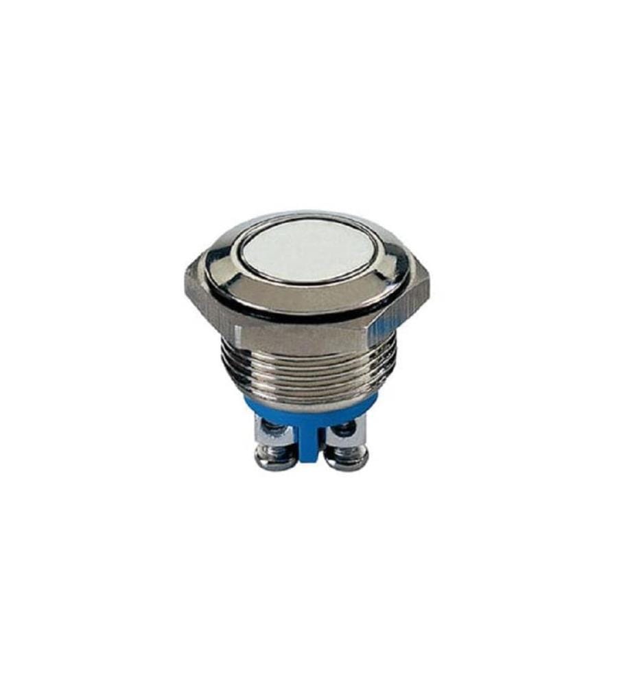 VELLEMAN - Bouton-poussoir en acier inoxydable 19 mm, plat 48 V DC / 2 A