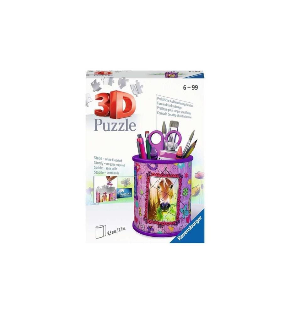 RAVENSBURGER - Puzzle en 3D Utensilo chevaux