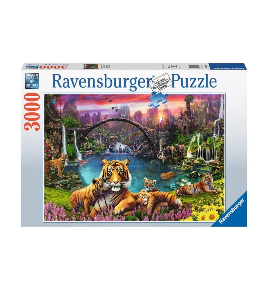 RAVENSBURGER - Puzzle Tigre dans la lagune du paradis