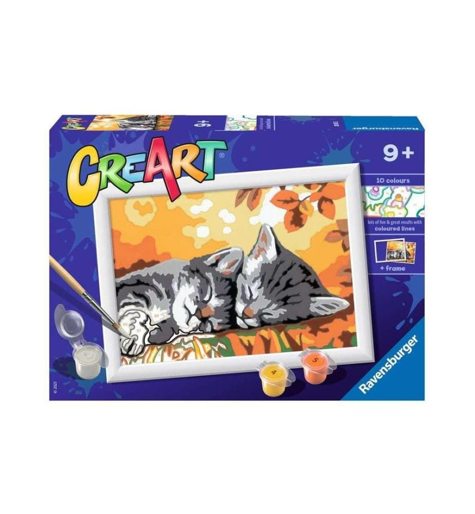 RAVENSBURGER - Kits de peinture CreArt: Autumn Kitties