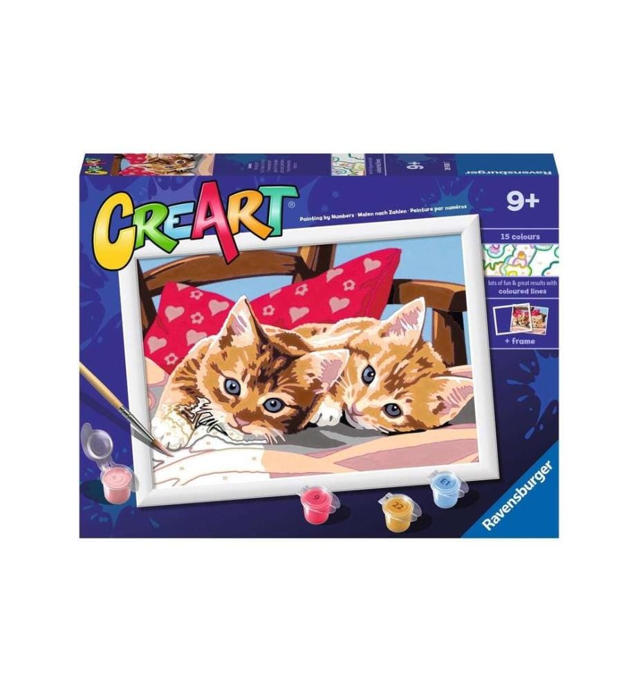 RAVENSBURGER - Peinture avec chiffres CreArt: Two Cuddly Cats