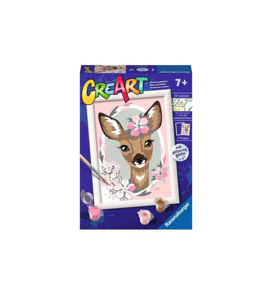 RAVENSBURGER - Kits de peinture CreArt: Delightful Deer