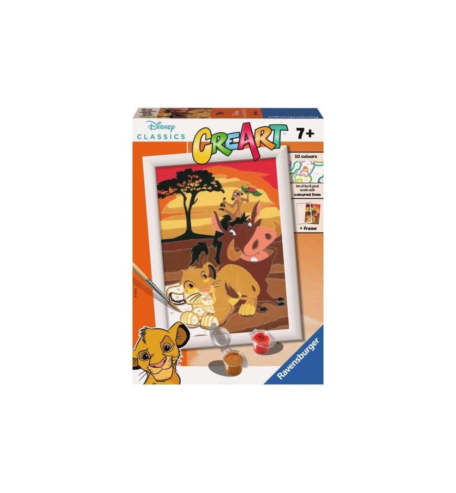 RAVENSBURGER - Kits de peinture CreArt: Disney – The Lion King