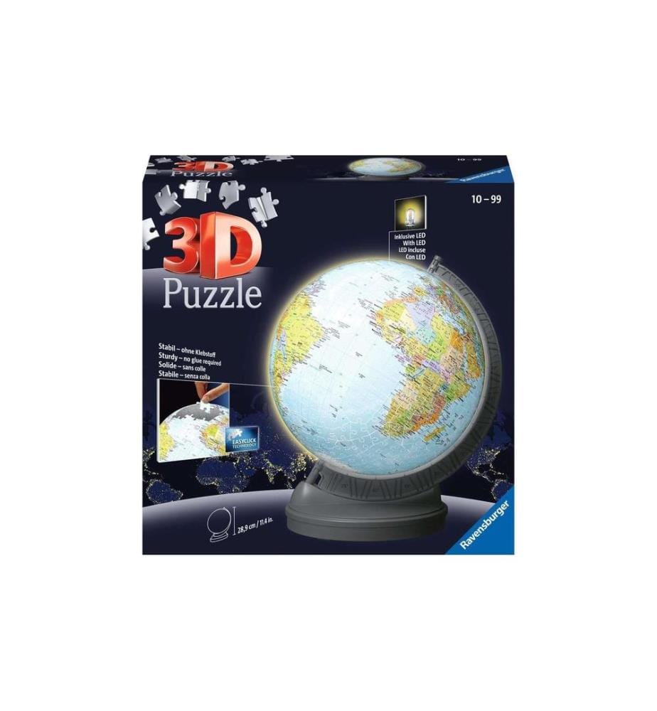 RAVENSBURGER - Puzzle en 3D Globe avec lumière