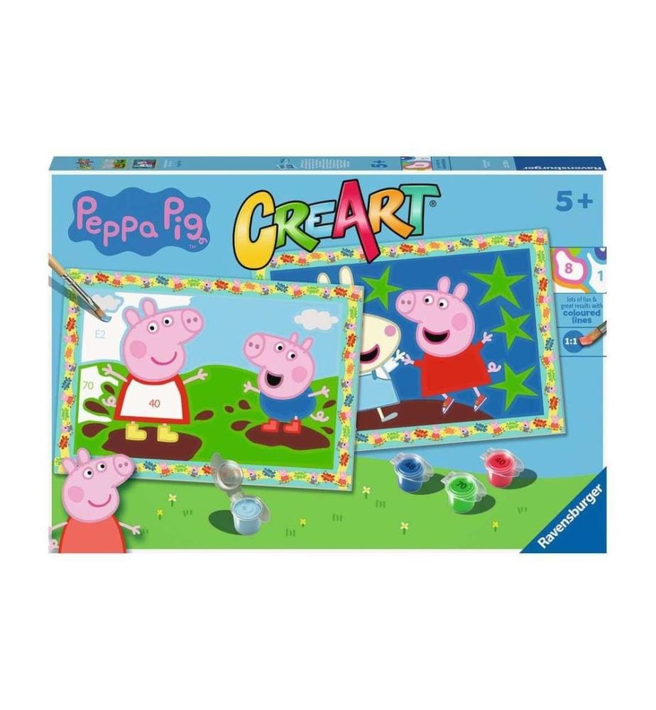 RAVENSBURGER - Kits de peinture CreArt: Peppa Pig