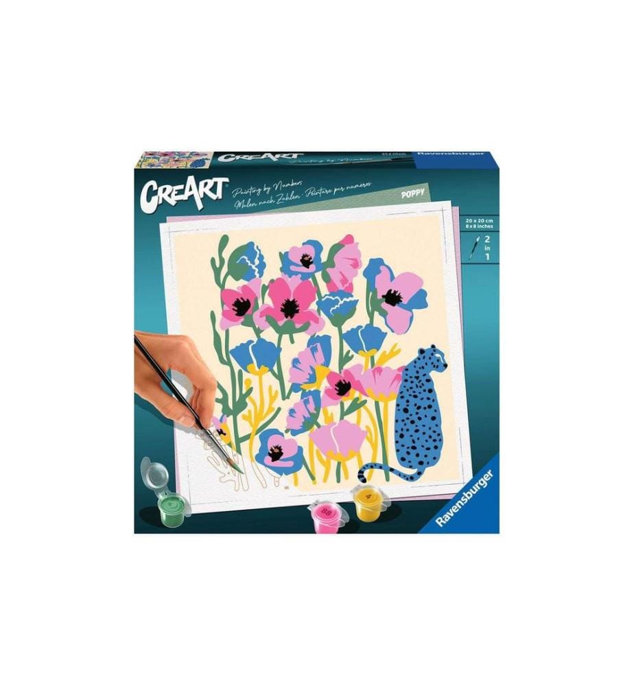 RAVENSBURGER - Kits de peinture CreArt: Poppy