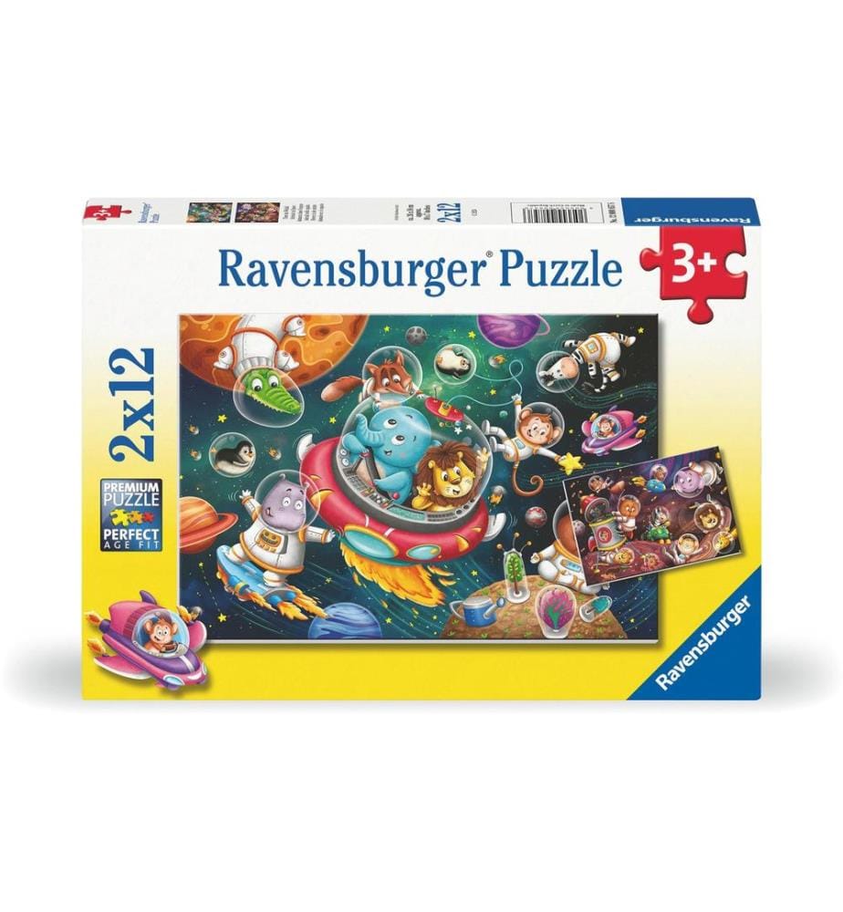 RAVENSBURGER - Puzzle Animaux dans l'espace