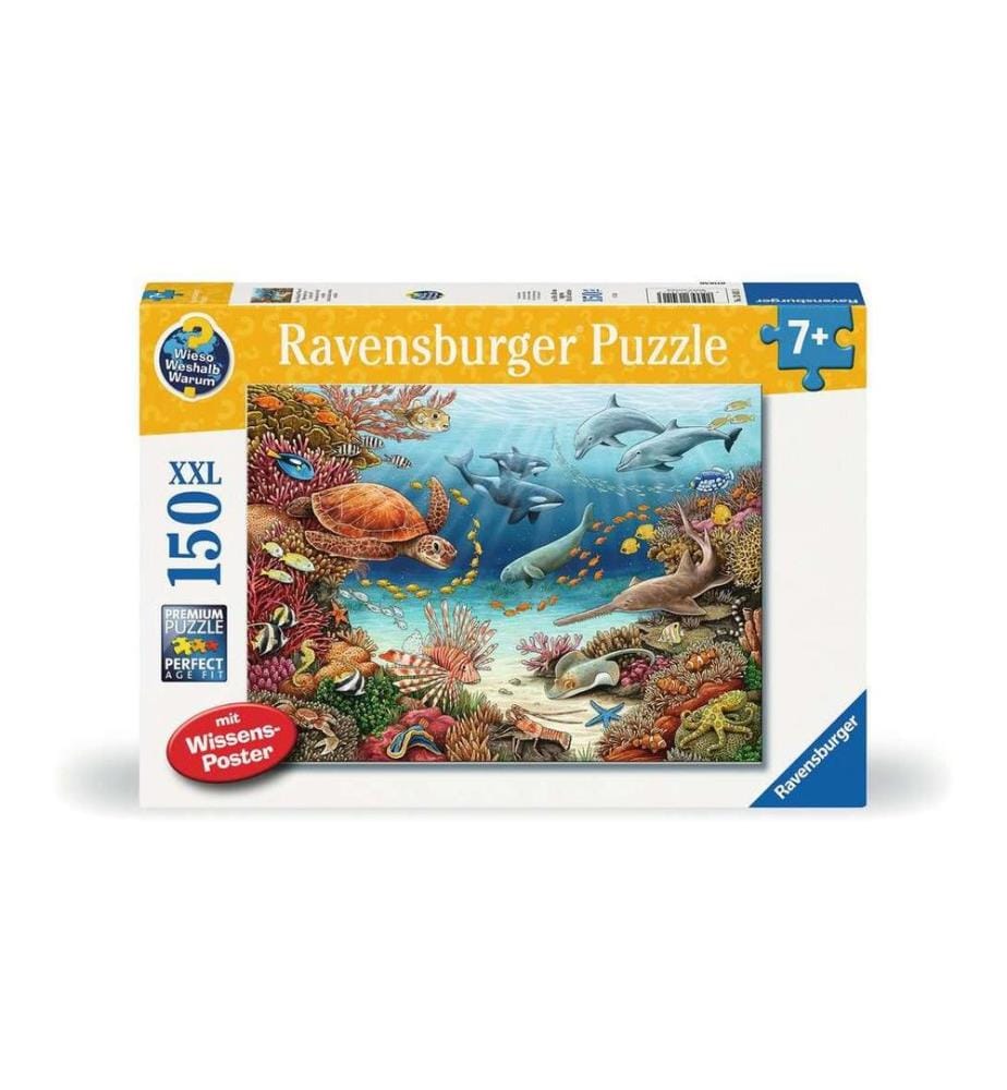 RAVENSBURGER - Puzzle WWW Animaux marins sur le récif corallien
