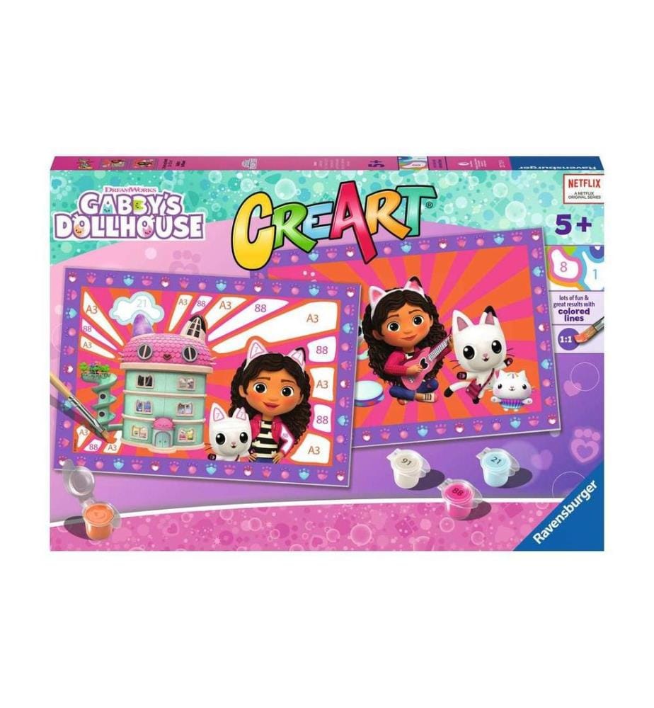 RAVENSBURGER - Peinture avec chiffres CreArt: Gabbys Dollhouse